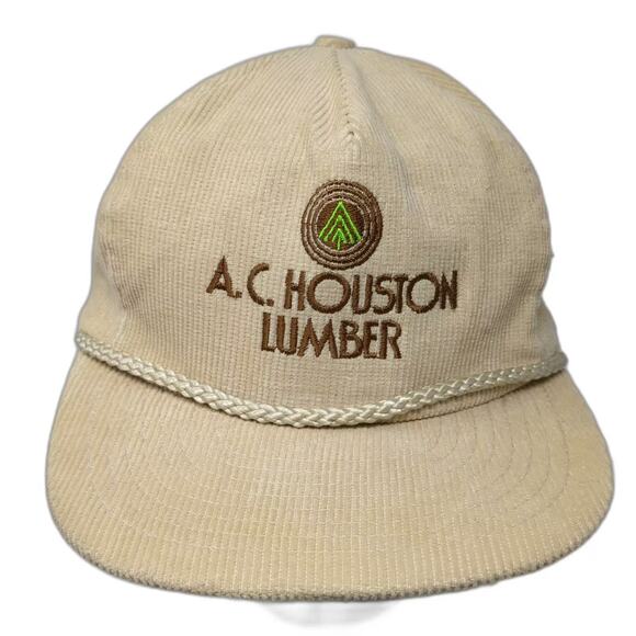 Nissin Other - Nissin AC Houston Lumber 5 Panel Corduroy Rope Hat Beige Brown OSFM Snapback